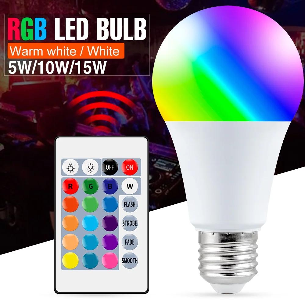 E27 Ʈ Ʈ LED RGB ,   , 5W, 10W, 15W, RGBW LED , äο  , ȭƮ Ȩ 